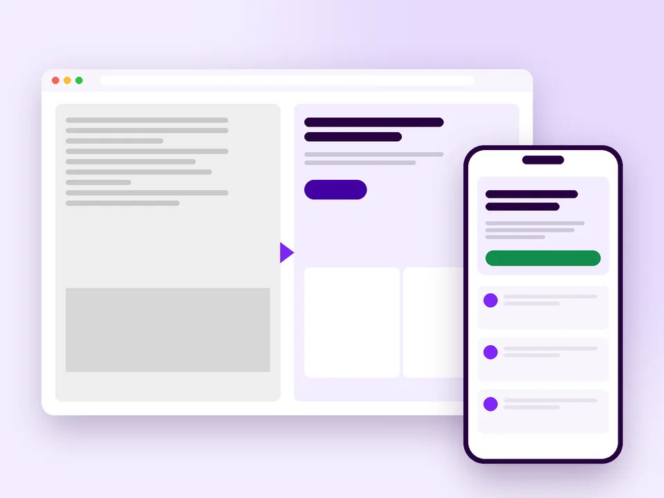 Comparação entre site antigo e site novo após a reformulação de site